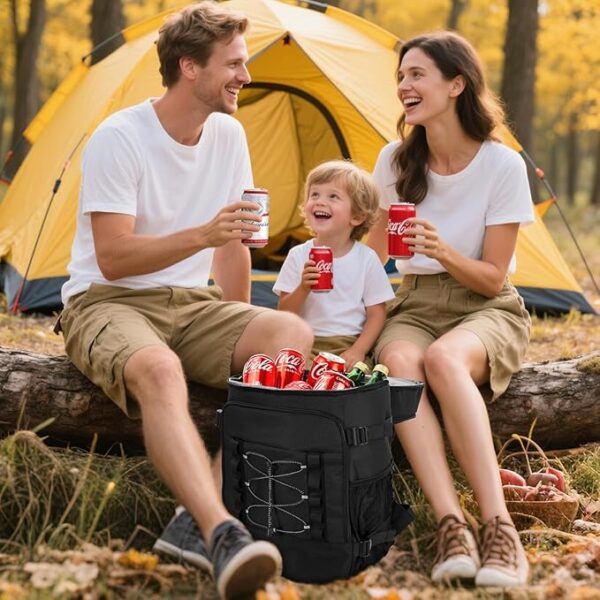 Cooler Backpack - 40 Cans Insulated Backpack Cooler for Men & Women, Portable 2 Leak Proof Compartments Coolers Bag for Picnic, Lunch, Hiking, BBQ Camping and Beach - MIYCOO - Image 5