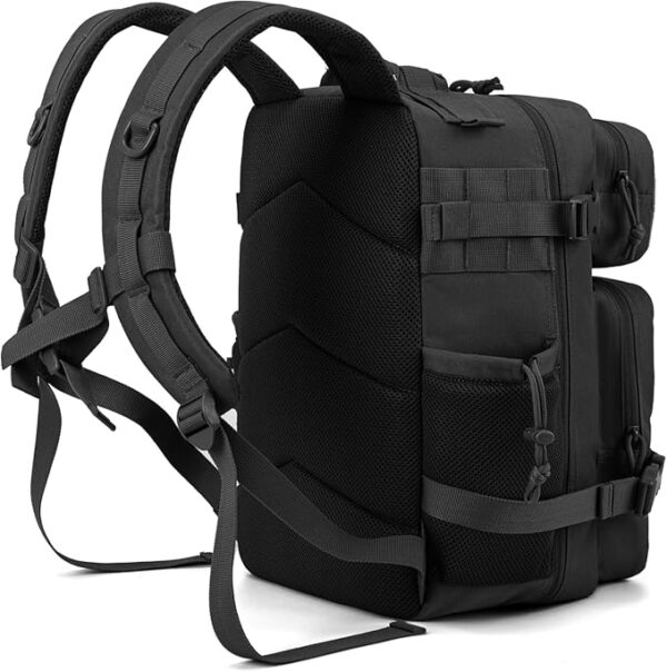 QT&QY 25L/35L/45L Military Tactical Backpack For Men Molle Daypack 3 Day Bug Out Bag Hiking Rucksack With Bottle Holder - Image 4