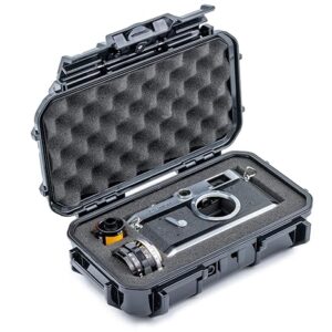 Evergreen 56 Waterproof Dry Box Protective Case with Pick & Pluck Foam - Travel Safe/Mil Spec/USA Made - for Cameras, Phones, Camping, Fishing, Hiking, Water Sports, Knives, Survival (Black)