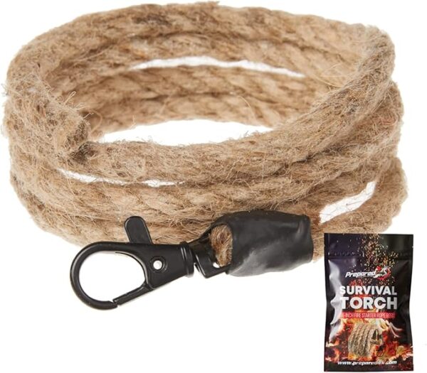 Fire Starter Survival Tool - All-in-One Flint and Steel Fire Starter Kit (Large and Rope Refill) - Image 4