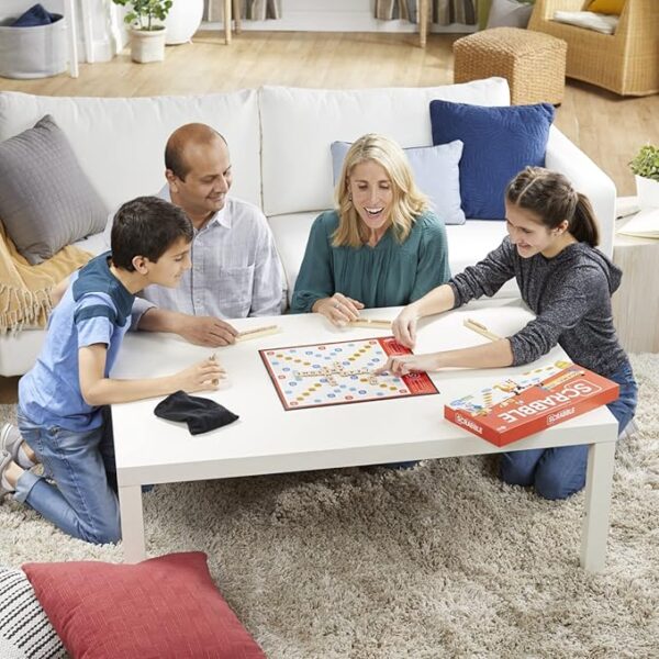 Scrabble Board Game, Classic Word Game for Kids Ages 8 and Up, Fun Family Game for 2-4 Players, The Classic Crossword Game - Image 3