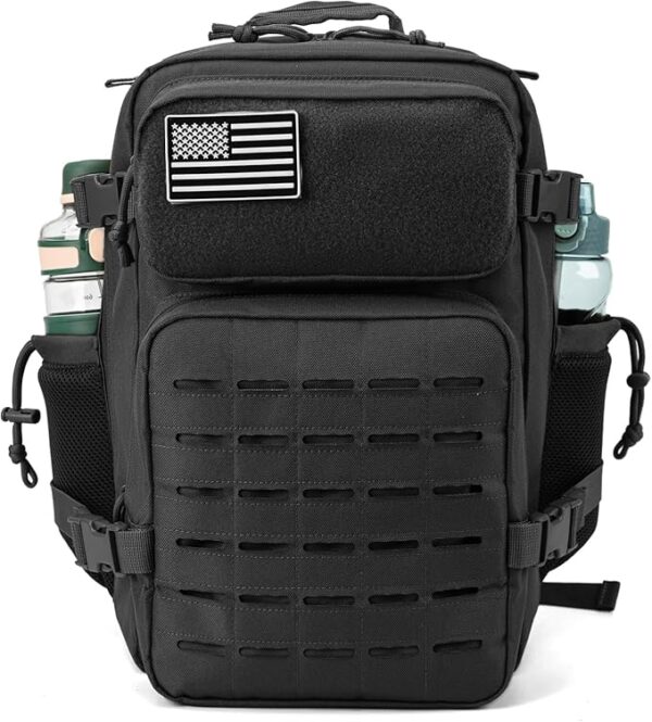 QT&QY 25L/35L/45L Military Tactical Backpack For Men Molle Daypack 3 Day Bug Out Bag Hiking Rucksack With Bottle Holder - Image 3