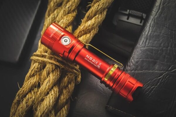 NS2 Magnetic Rechargeable Flashlight 2500 High Lumens Super Bright, LED Tactical Flashlights, Powered EDC Flashlight Waterproof, for Camping,Emergency, Outdoor, Rescue, Inspection (Red) - Image 5