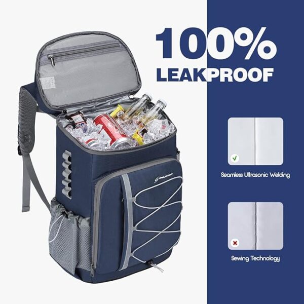 Maelstrom Cooler Backpack - 35/50 Can Insulated Soft Cooler Lunch Bag for Camping, Beach, Hiking & Shopping - Image 4