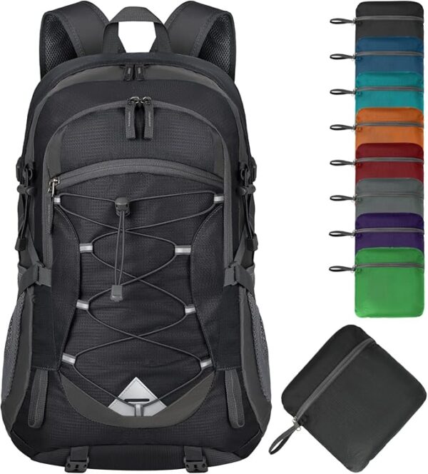 IGOLUMON Hiking Backpack 40L Packable Lightweight Camping Backpack Men Women Waterproof Hiking Daypack Outdoor Travel Daypack - Image 2