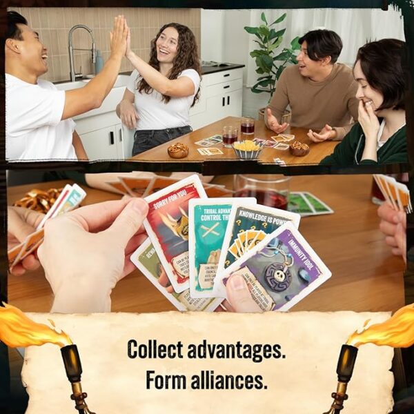 Survivor: The Tribe Has Spoken by Exploding Kittens - The only Official Card Game for Survivor Fans - Family Party Game for Ages 8 and up - 3 to 6 Players - Great for Adults, Teens & Kids - Image 5