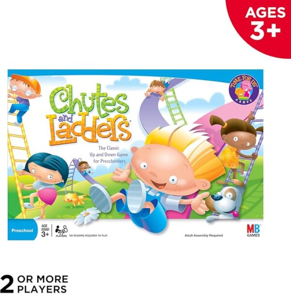 Hasbro Gaming Chutes and Ladders Board Game | 2 to 4 Players | Back to School Gifts for Kids | Preschool Classroom Games | Ages 3+ (Amazon Exclusive) - Image 5