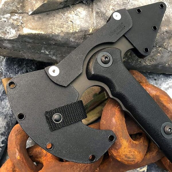 Cold Steel Drop Forged Tomahawk Survival Hatchet - Great for Camping, Survival, Outdoors and Chopping Wood, Trench Hawk - Black, One Size - Image 6
