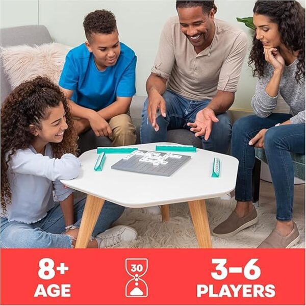 Upwords, The Game of Quick Stacking & Word Hacking with Stackable Letter Tiles, 2022 Edition | Word Games | Board Games for Kids 8-12 | Family Games for Ages 8+ - Image 3