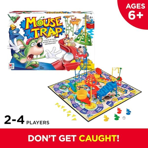 Hasbro Gaming Mouse Trap Kids Board Game, Family Board Games for Kids, Kids Games for 2-4 Players, Family Games, Kids Gifts, Ages 6 and Up (Amazon Exclusive) - Image 3