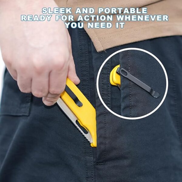 CJRB Hectare Folding Pocket Knife, 3.15" AR-RPM9 Powder Steel Blade G10 Handle Small EDC Knife With Pocket Clip for Men Women, Sharp Camping Survival Hiking Knives J1935 (Yellow) - Image 4