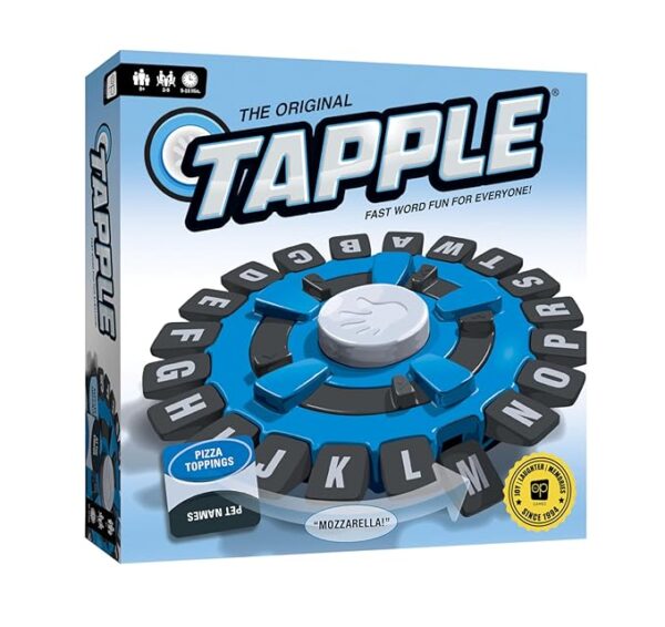 The Original TAPPLE, The Fast-Paced Family Board Game, Choose a Category & Race Against the Timer to be the Last Player, Learning Word Game for Ages 8 & Up, 2-8 Players, 15-20 Minute Play Time
