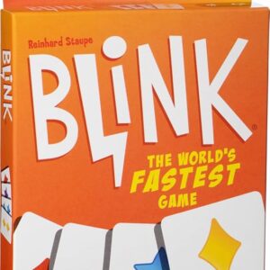 Mattel Games Reinhard Staupe's Blink Family Card Game, Travel-Friendly, with 60 Cards and Instructions, Makes a Great Toy for 7 Year Olds and Up