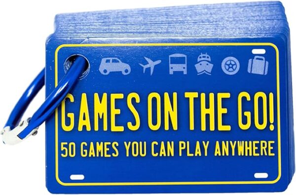 Games on the Go by Continuum Games - Portable Roadtrip Family Games to Challenge and Entertain for 2+ players , Blue - Image 2