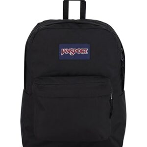 JanSport SuperBreak One Backpacks - Durable, Lightweight Bookbag with 1 Main Compartment, Front Utility Pocket with Built-in Organizer - Premium Backpack, Black