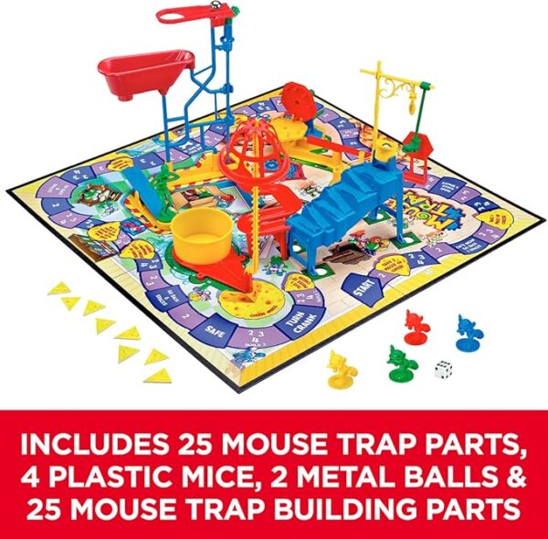 Hasbro Gaming Mouse Trap Kids Board Game, Family Board Games for Kids, Kids Games for 2-4 Players, Family Games, Kids Gifts, Ages 6 and Up (Amazon Exclusive) - Image 4