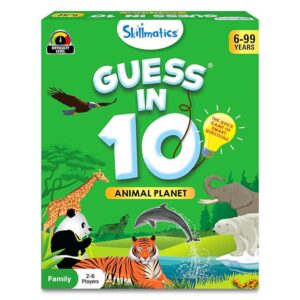 Skillmatics Guess in 10 Animal Planet, Card Game, Perfect for Boys, Girls, Kids, Teens, Adults Who Love Animals, Trivia Games, Travel Games, Gifts for Ages 6, 7, 8, 9, 10, and Up