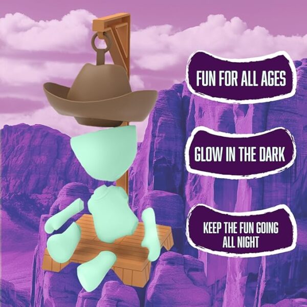 Fotorama Hankman Glow, Magnetic Hangman Mystery Word Guessing Game for Kids & Families, Glow in The Dark Travel Game, Guess The Word Before Hank Falls - Image 6