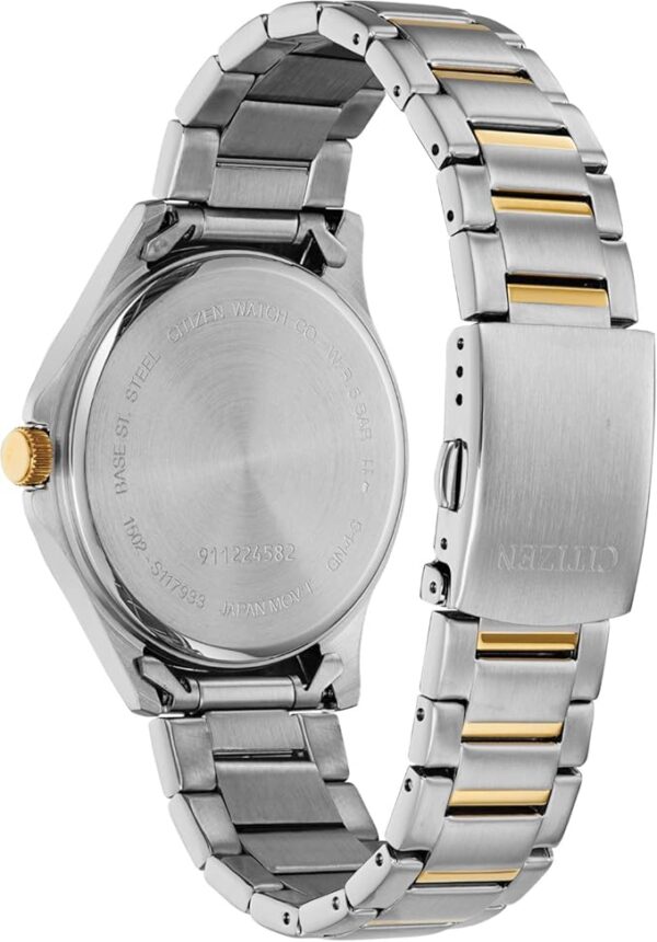 Citizen Quartz Mens Watch, Stainless Steel, Classic, Two-Tone (Model: BF2005-54L) - Image 4