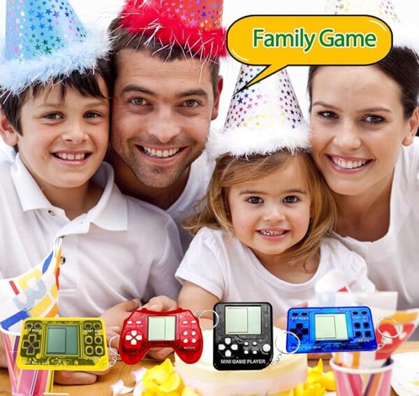 yuzshin 15Pcs Video Game Keychain Video Game Party Favors Video Game Party Supplies 3 Styles Mini Game Console Fidget Toys Bulk for Kids Classroom Prizes Goodies Bags Stuffer Backpack Keychain - Image 5