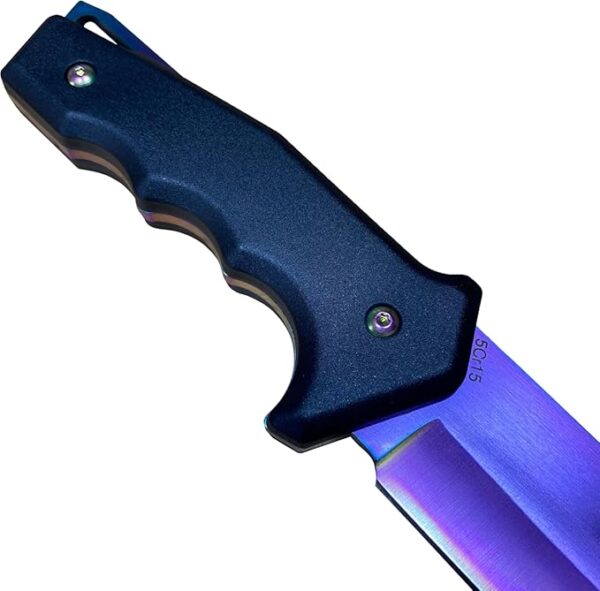 FADE 15.75" Fulltang Big Survival knife - Machete With Sheath, Stainless steel Blades sharp - Image 6