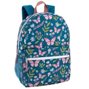 17 Inch Backpack with Side Pockets for Girls for School, Travel, Hiking, Camping