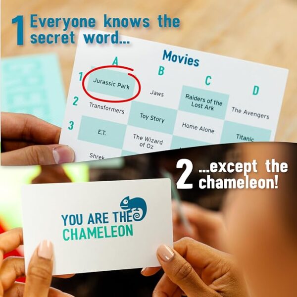 Big Potato The Chameleon, Award-Winning Board Game for Families & Friends | Includes 80 Extra Secret Words - Image 4