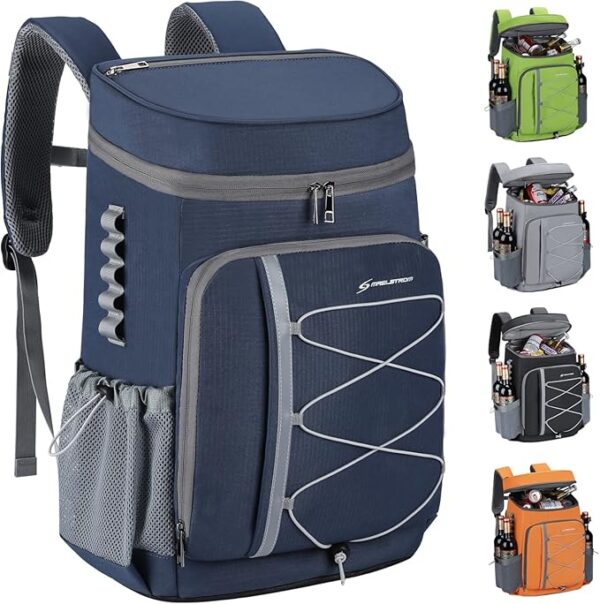 Maelstrom Cooler Backpack - 35/50 Can Insulated Soft Cooler Lunch Bag for Camping, Beach, Hiking & Shopping - Image 2