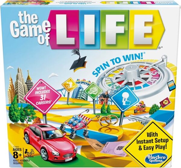 Hasbro Gaming The Game of Life Board Game, Family Games for Kids Ages 8+, Includes 31 Careers, Family Board Games for 2-4 Players, (Amazon Exclusive) - Image 2