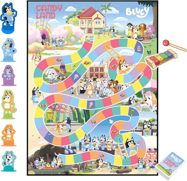 Hasbro Gaming Candy Land Bluey Edition Board Game | Ages 3 and Up | 2-6 Players | Play as Dad, Mum, Bluey, Bingo, Muffin, or Socks | Preschool Games | Kids Gifts (Amazon Exclusive) - Image 5