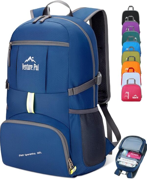 Venture Pal 35L Ultralight Lightweight Packable Foldable Travel Camping Hiking Outdoor Sports Backpack Daypack - Image 2
