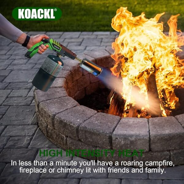 Powerful Propane Torch Head, Campfire Starter, Charcoal Lighter, Welding Torch Head by MAPP, MAP/PRO, for Searing Steak, Soldering, Brazing, Stripping Paint(Tank Not Included) - Image 6