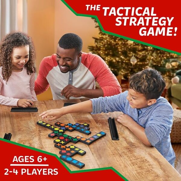 Qwirkle Board Game - Strategy Game for 2-4 Players Ages 6+ - Deluxe with Trays - Image 3