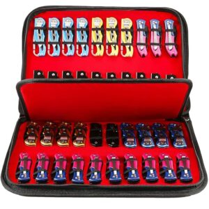 QEES Knife Case,Knife Display Case,Knife Storage,40 Slots Folding Knife Holder Organizer,Butterfly Pocket Knife Carrier,Knives Collection Protector For Men Survival Tactical Outdoor EDC Mini Knife