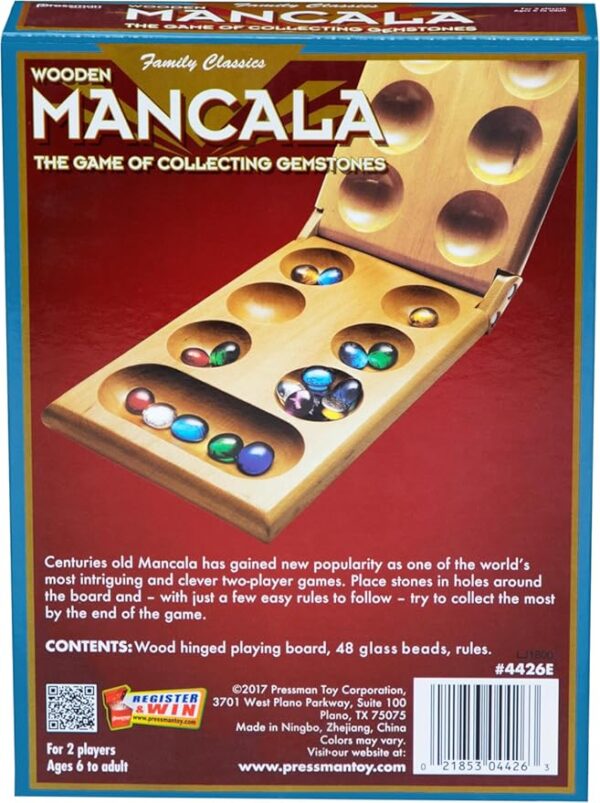 PRESSMAN TOYS PRE442606 MANCALA-AGES 6 TO ADULT; 2-4 PLAYERS - Image 5