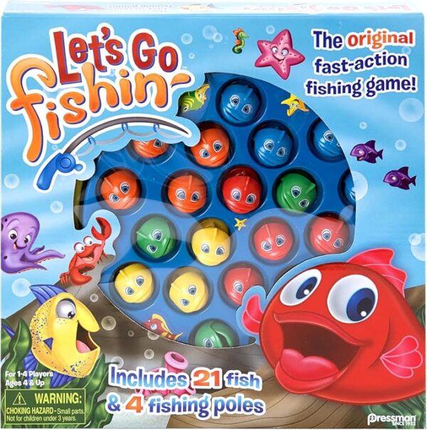 Let's Go Fishin' Game by Pressman - The Original Fast-Action Fishing Game!, 1-4 players - Image 2