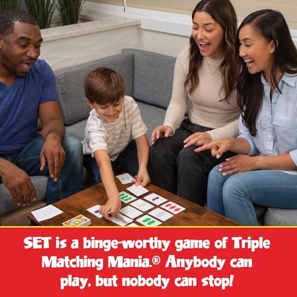 SET Card Games for Kids - Collectors Tin, Matching Game, Learning Games, Fun Family Games, Game Night, Travel Games, Memory Game, Learning Game, Multi-Player Card Game of Visual Perception, Ages 6+ - Image 6