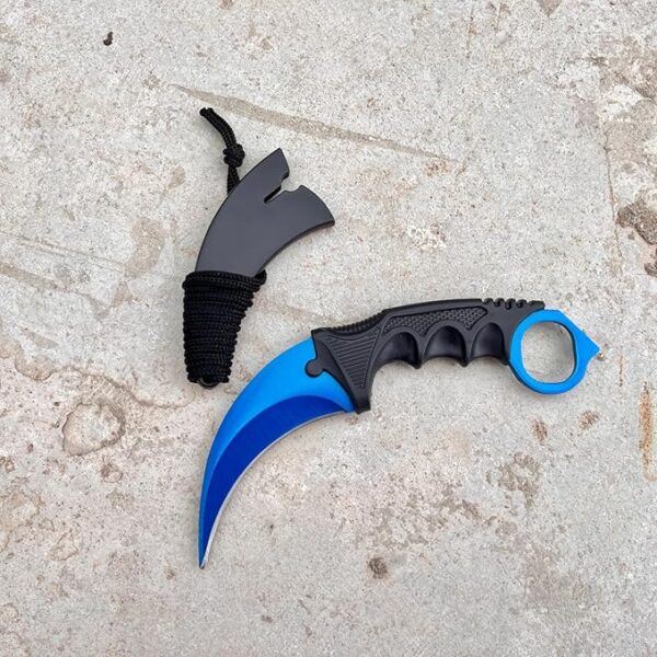 Fixed Blade Knife, Stainless Steel Outdoor Tool with Sheath for Fishing, Camping and Survival, 1 PCS Knife, Random Color - Image 5