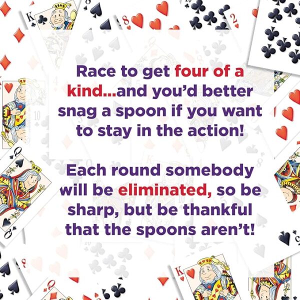 Spoons Card Game in a Plastic Box - Image 6