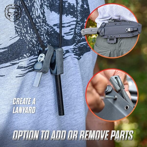 Chopping D2 Survival Knife and Large 1095 Survival Knife Giftset Bundle - Image 6