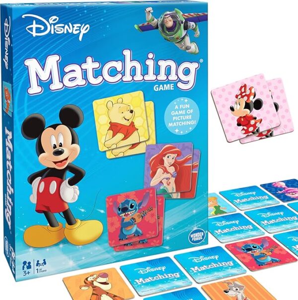 Wonder Forge Disney Matching Game â Fun Memory Game for Boys & Girls Ages 3 and Older - Featuring Classic Disney Characters â Preschool Learning Toy - Image 2