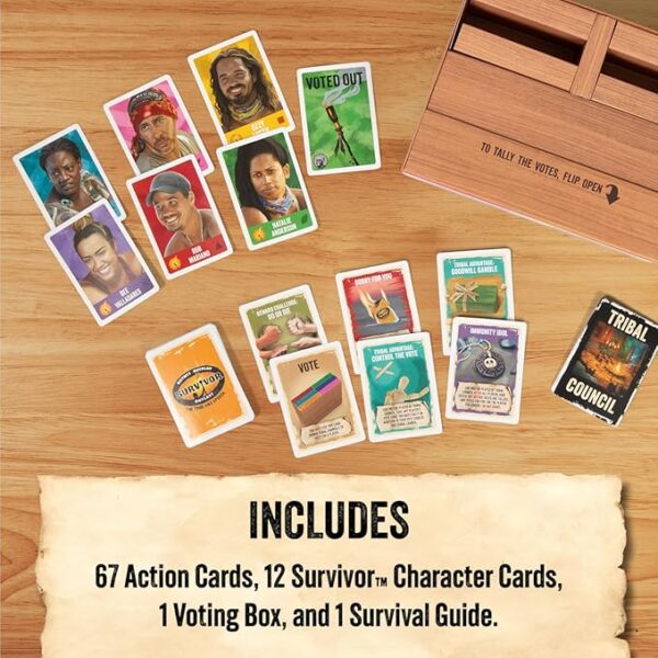 Survivor: The Tribe Has Spoken by Exploding Kittens - The only Official Card Game for Survivor Fans - Family Party Game for Ages 8 and up - 3 to 6 Players - Great for Adults, Teens & Kids - Image 4