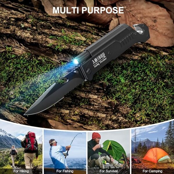 Stocking Stuffers for Men Dad Gifts 7-In-1 Multi Tool Camping Fishing Multitool Gadgets Birthday Christmas Gift for Women Adults Him Boyfriend Husband - Image 6