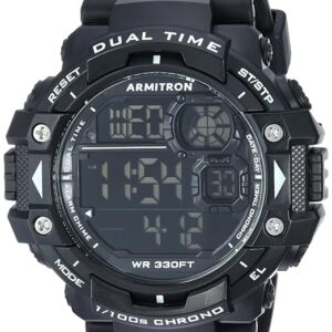 Armitron Sport Men's Digital Chronograph Resin Strap Watch, 40/8309