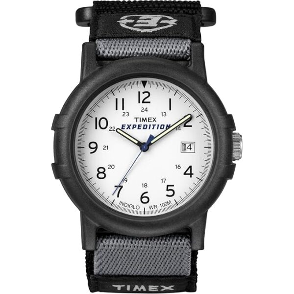 Timex Men's Expedition Camper Nylon/Leather Strap Watch