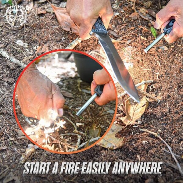 Chopping D2 Survival Knife and D2 Survival Neck Knife Giftset Bundle - Image 4