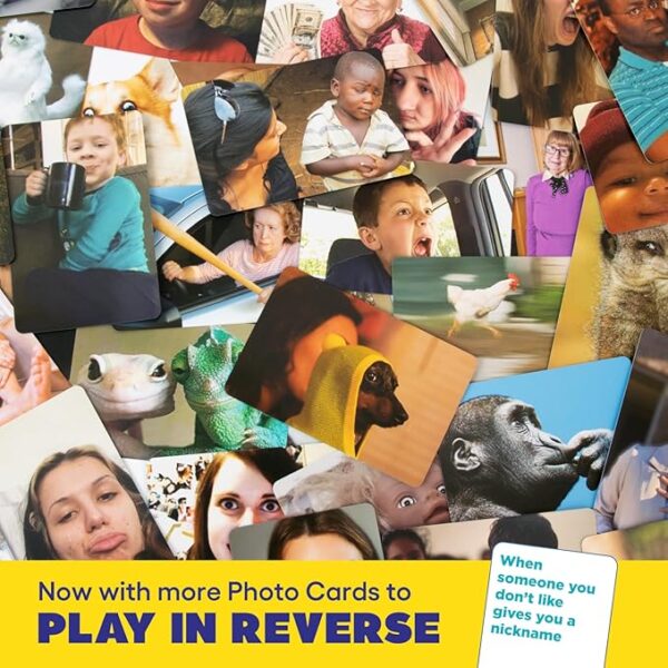 WHAT DO YOU MEME? Family Edition by Relatable, Now with Refreshed Content - Kids Games 8+, Family Games for Kids and Adults, The TikTok Viral Sensation, Includes 300 Caption Cards, 108 Photo Cards - Image 4