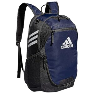 adidas Stadium Team Sports Backpack for Men and Women (36l) Durable Athletic Laptop Bag, Navy Blue/3.0, One Size