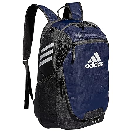 adidas Stadium Team Sports Backpack for Men and Women (36l) Durable Athletic Laptop Bag, Navy Blue/3.0, One Size
